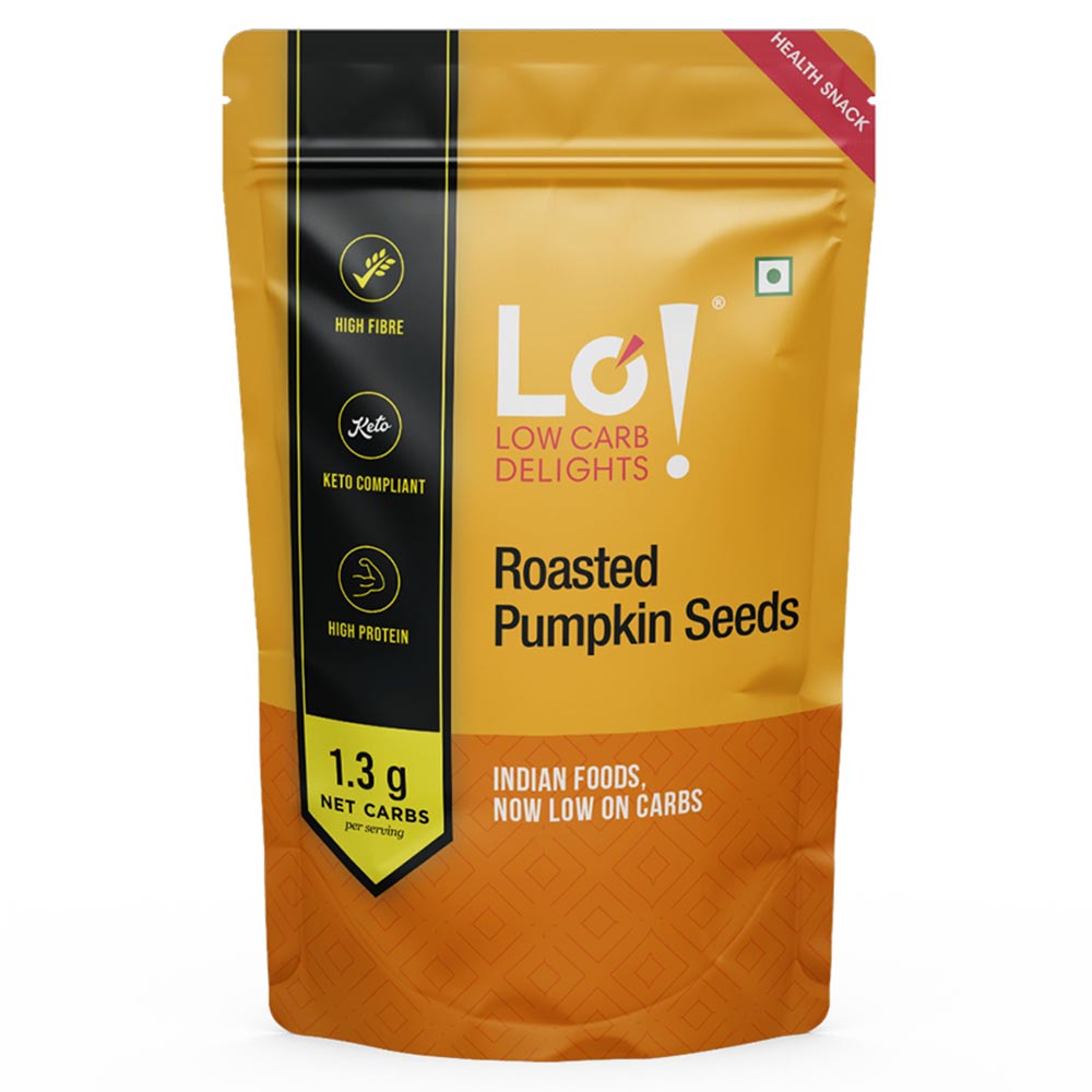 1 - Lo! Foods Roasted Pumpkin Seeds,  Unflavoured  250 g 
