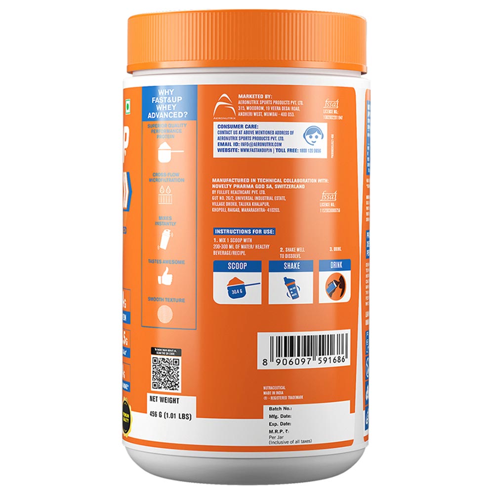 4 - Fast & Up Whey Advanced - Isolate + Hydrolyzed Whey,  1.01 lb  Rich Chocolate 