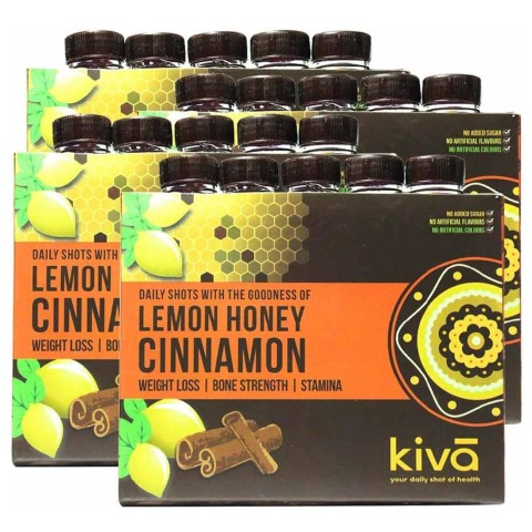 Kiva Lemon Honey Cinnamon Pack of 4 Natural 0.2 L Kiva Lemon Honey Cinnamon Pack of 4 Natural 0.2 L