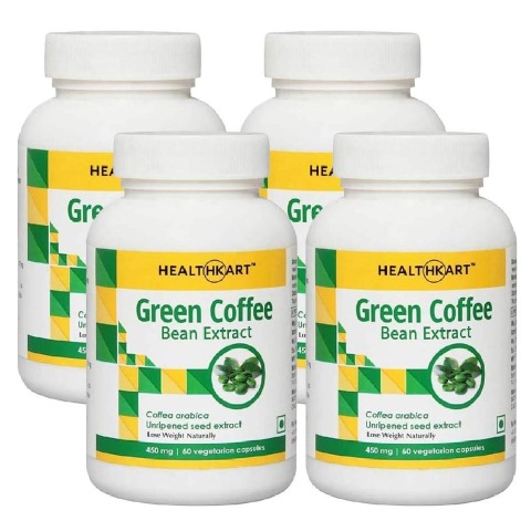 HealthKart Green Coffee Bean Extract, 60 capsules - Pack Of 4 HealthKart Green Coffee Bean Extract, 60 capsules - Pack Of 4