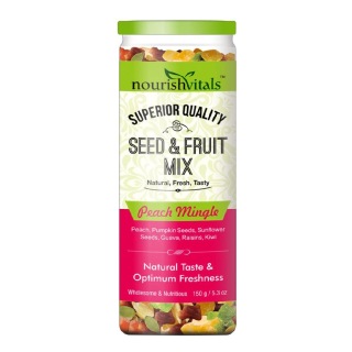 NourishVitals Seed & Fruit Mix, Peach Mingle 0.150 kg