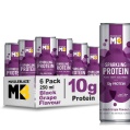 MuscleBlaze Sparkling Protein Water (10g Protein),  6 Piece(s)/Pack  Black Grape 