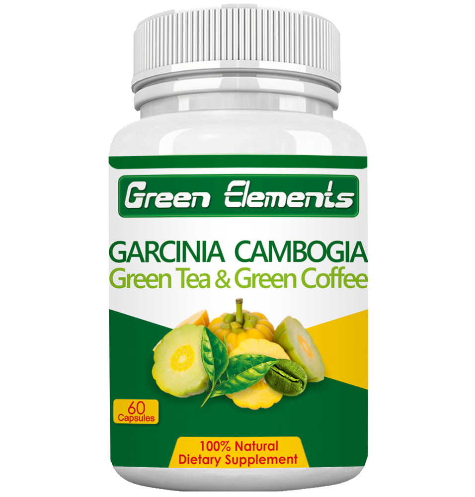 Green Elements Garcinia Cambogia with Green Tea & Green Coffee,  60 capsules 