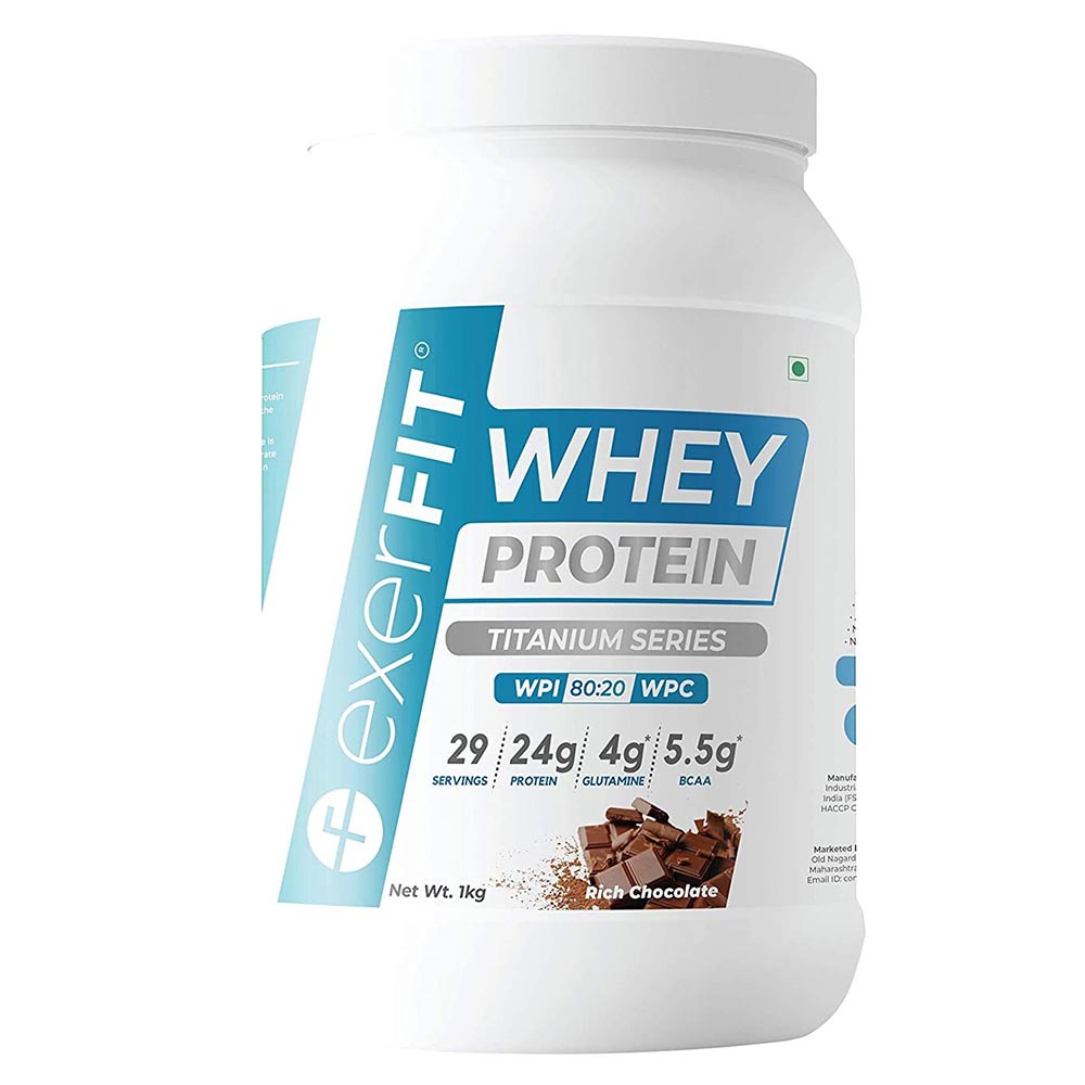 whey protein isolate with l carnitine exerFIT Titanium Whey Protein Isolate with CLA & L Carnitine, 2.2 lb Rich  Chocolate at Best Price in India