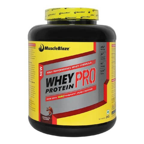 MuscleBlaze Whey Protein Pro with Creapure, 4.4 lb Chocolate MuscleBlaze Whey Protein Pro with Creapure, 4.4 lb Chocolate