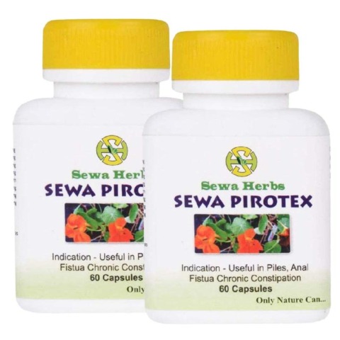 Sewa Herbs Pirotex, 60 capsules - Pack of 2 Sewa Herbs Pirotex, 60 capsules - Pack of 2