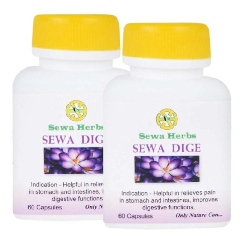 Sewa Herbs Dige, 60 capsules - Pack of 2 Sewa Herbs Dige, 60 capsules - Pack of 2