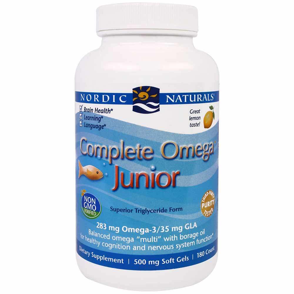 Nordic Naturals Complete Omega Junior Lemon,  180 softgels 