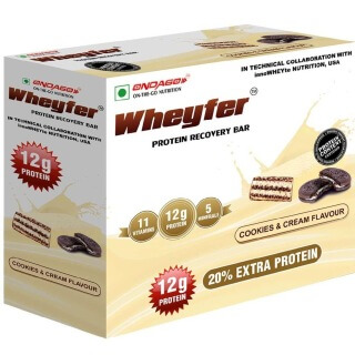 Ondago Wheyfer Protein Recovery Bar, 6 Piece(s)/Pack Cookies and Cream