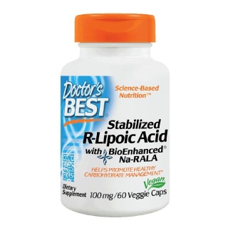 Doctor's Best Stabilized R-Lipoic Acid (100mg), 60 veggie capsule(s)