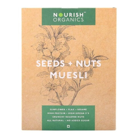 Nourish Organics Seeds & Nuts Muesli, Unflavoured 0.3 kg Nourish Organics Seeds & Nuts Muesli, Unflavoured 0.3 kg
