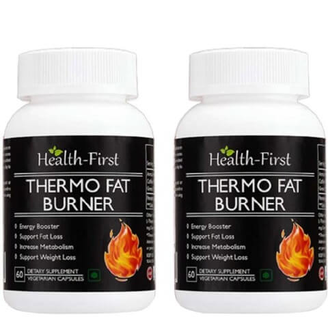 Health first Thermo Fat Burner (Pack of 2), 60 veggie capsule(s) Unflavoured Health first Thermo Fat Burner (Pack of 2), 60 veggie capsule(s) Unflavoured