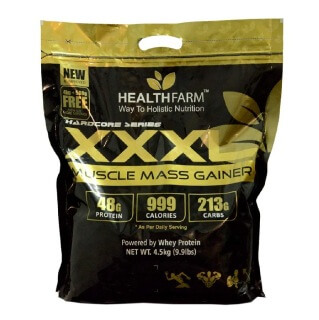 Healthfarm XXXL Muscle Mass Gainer, 9.9 lb Belgian Chocolate