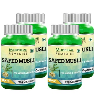 Morpheme Remedies Safed Musli (500 mg), 4 Piece(s)/Pack