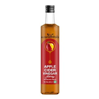 NourishVitals Apple Cider Vinegar with Mother, 0.250 L Honey