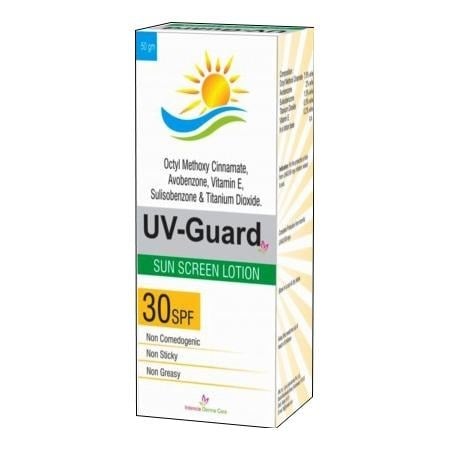 Intencis Derma Care UV-Guard Sunscreen Lotion,  50 g  All Skin Type 