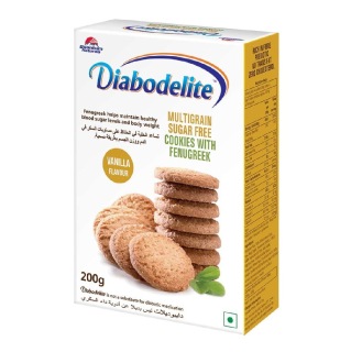 Quantum Naturals Diabodelite Cookies - Vanilla, 200 g Vanilla