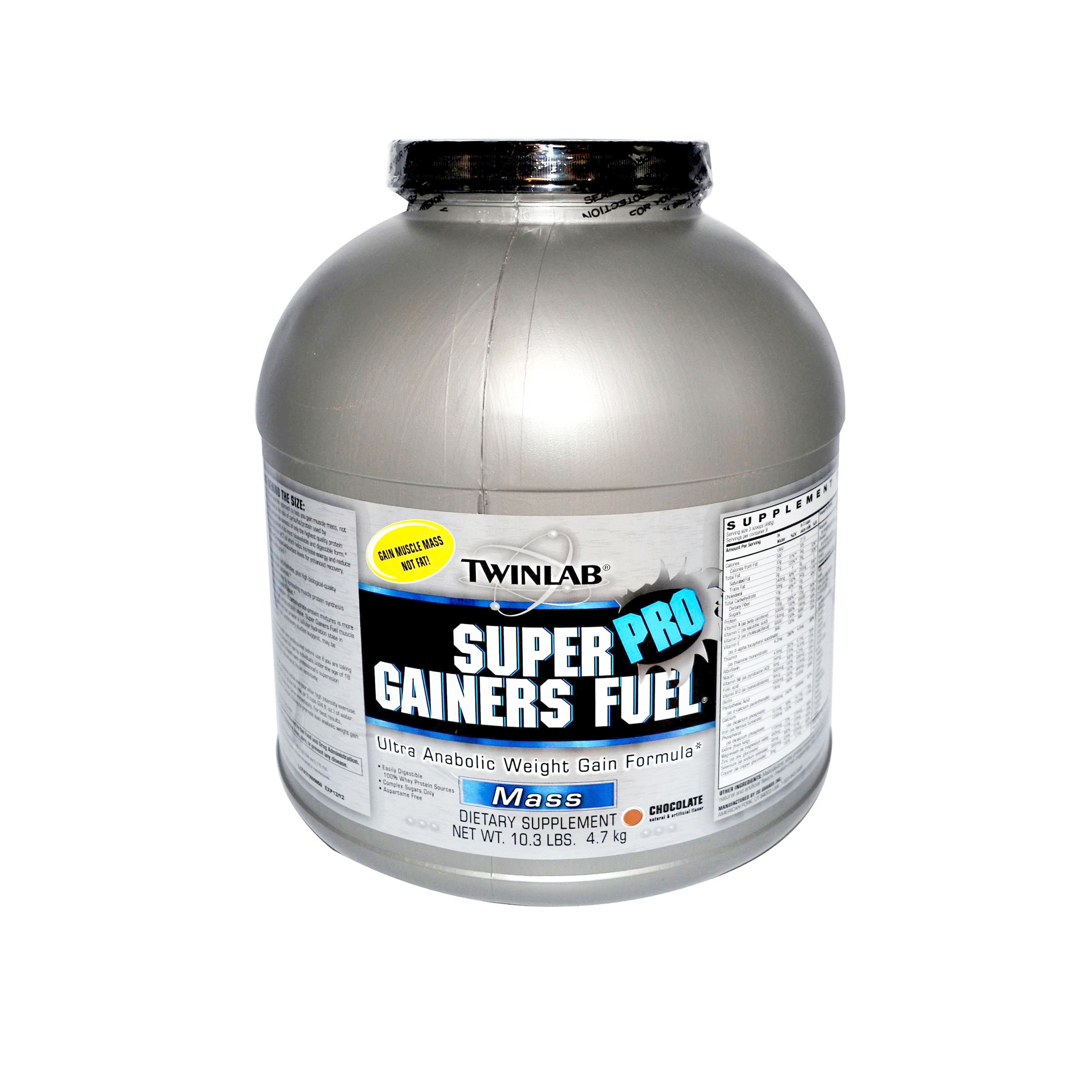 TWINLAB Super Gainer Fuel,  10.3 lb  Chocolate 