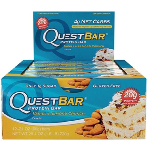 Quest Protein Bar, 12 Piece(s)/Pack Vanilla Almond Crunch Quest Protein Bar, 12 Piece(s)/Pack Vanilla Almond Crunch