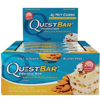Quest Protein Bar, 12 Piece(s)/Pack Vanilla Almond Crunch