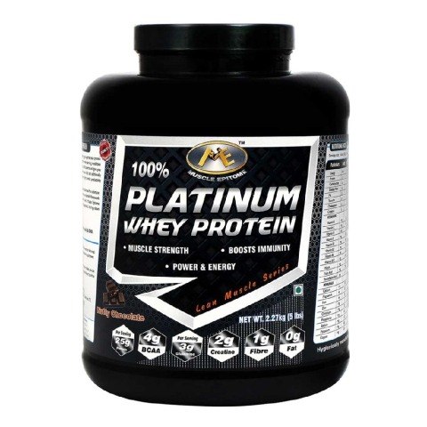 Muscle Epitome 100% Platinum Whey Protein,  5 lb  Nutty Chocolate 