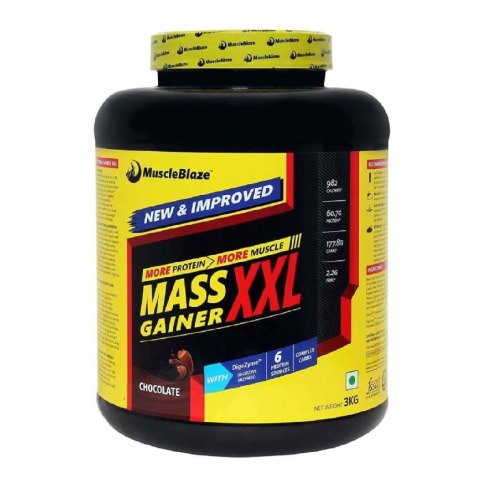 MuscleBlaze Mass Gainer XXL, 6.6 lb Chocolate MuscleBlaze Mass Gainer XXL, 6.6 lb Chocolate
