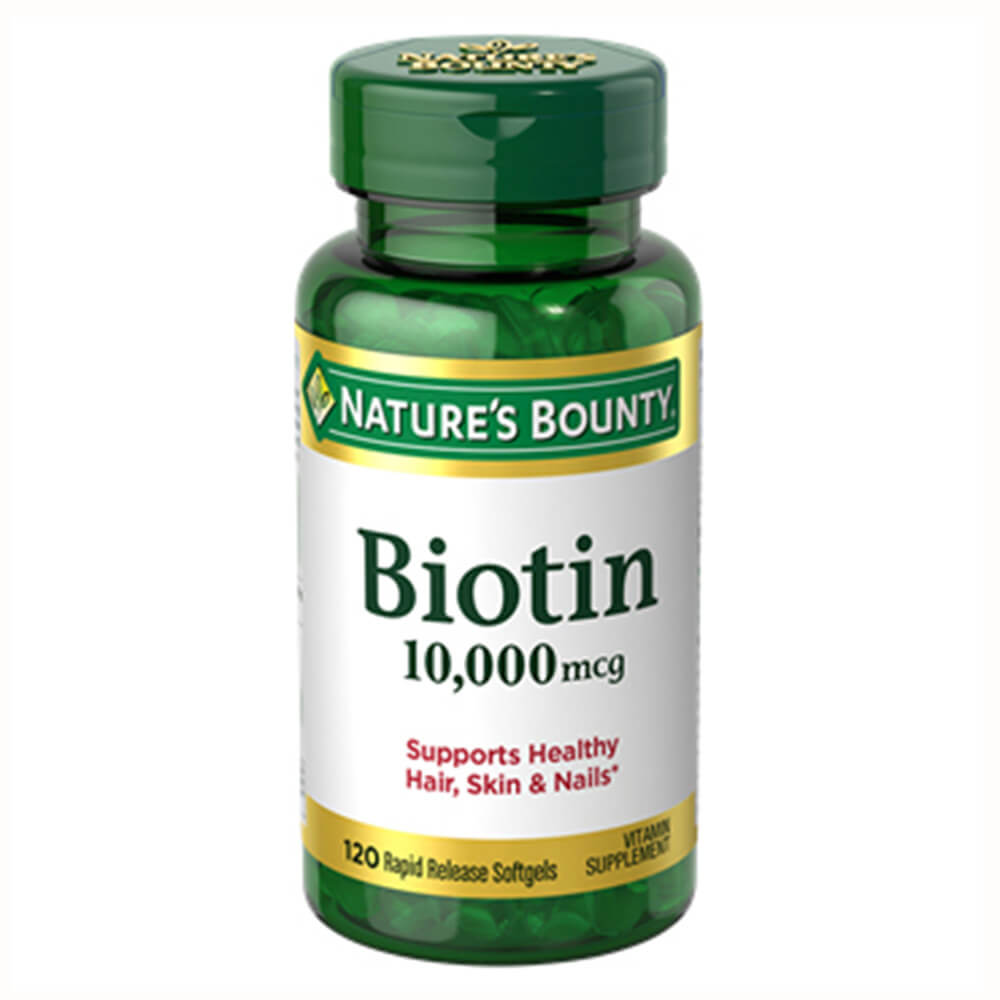 Nature's Bounty Biotin 10000 mcg,  120 softgels  Unflavoured 