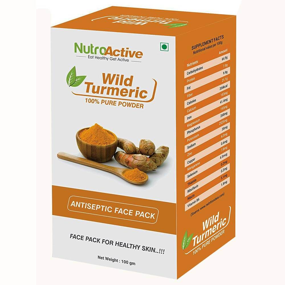 NutroActive Wild Turmeric Powder Face Pack,  100 g  for All Skin Type 