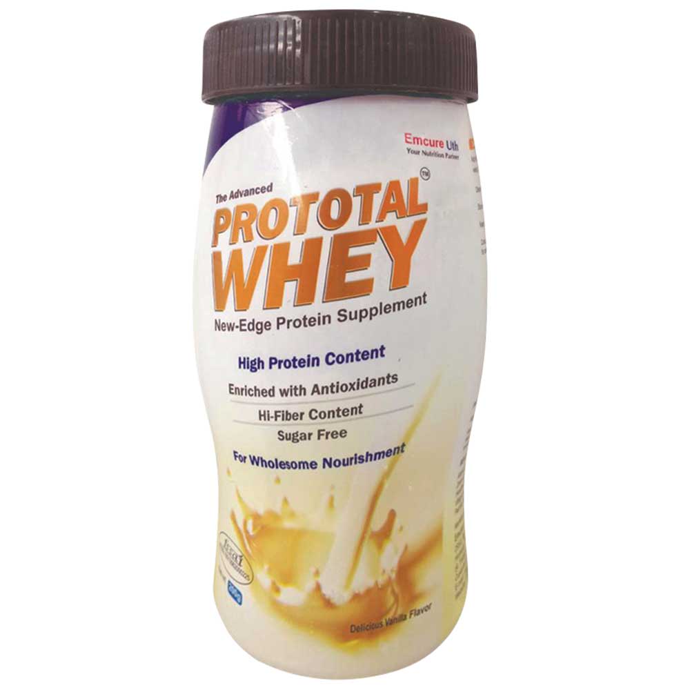 Emcure Uth Prototal Whey Protein Powder,  0.44 lb  Vanilla 