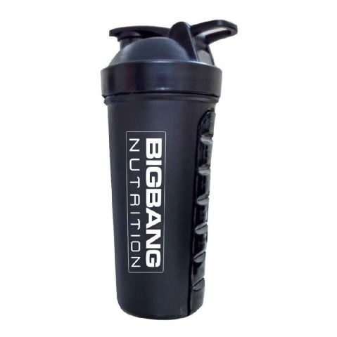 BigBang Nutrition Shaker with Pill Box,  Black  700 ml 