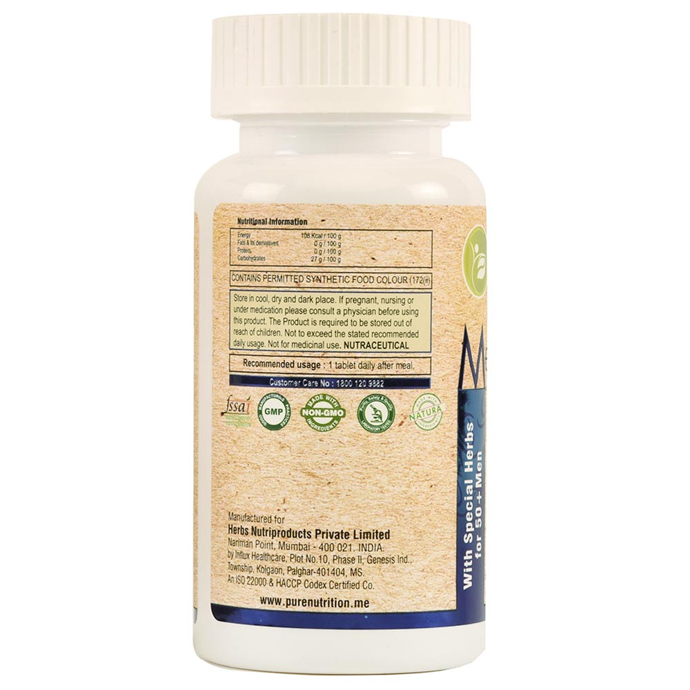 Pure Nutrition Men's Multi 50+,  60 tablet(s)  Unflavoured 