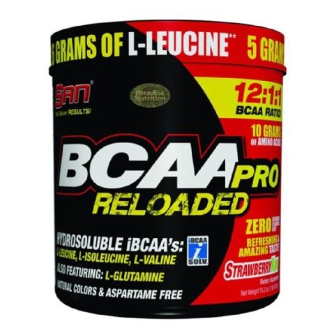 SAN BCAA-Pro Reloaded,  1 lb  40 Servings  Strawberry Kiwi 