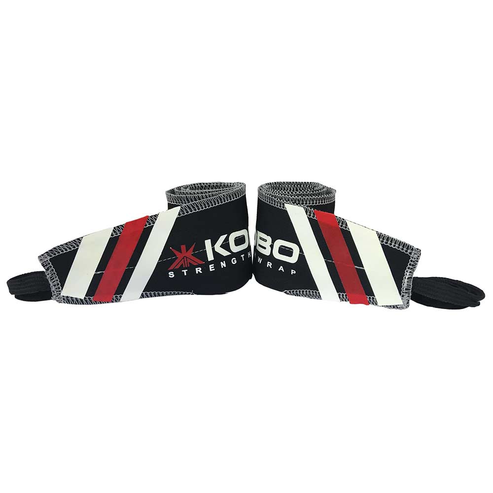 KOBO Wrist Support Strength Wraps (WTA-32),  Black  Free Size 
