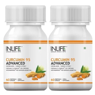 INLIFE Curcumin (Pack of 2), 60 veggie capsule(s)