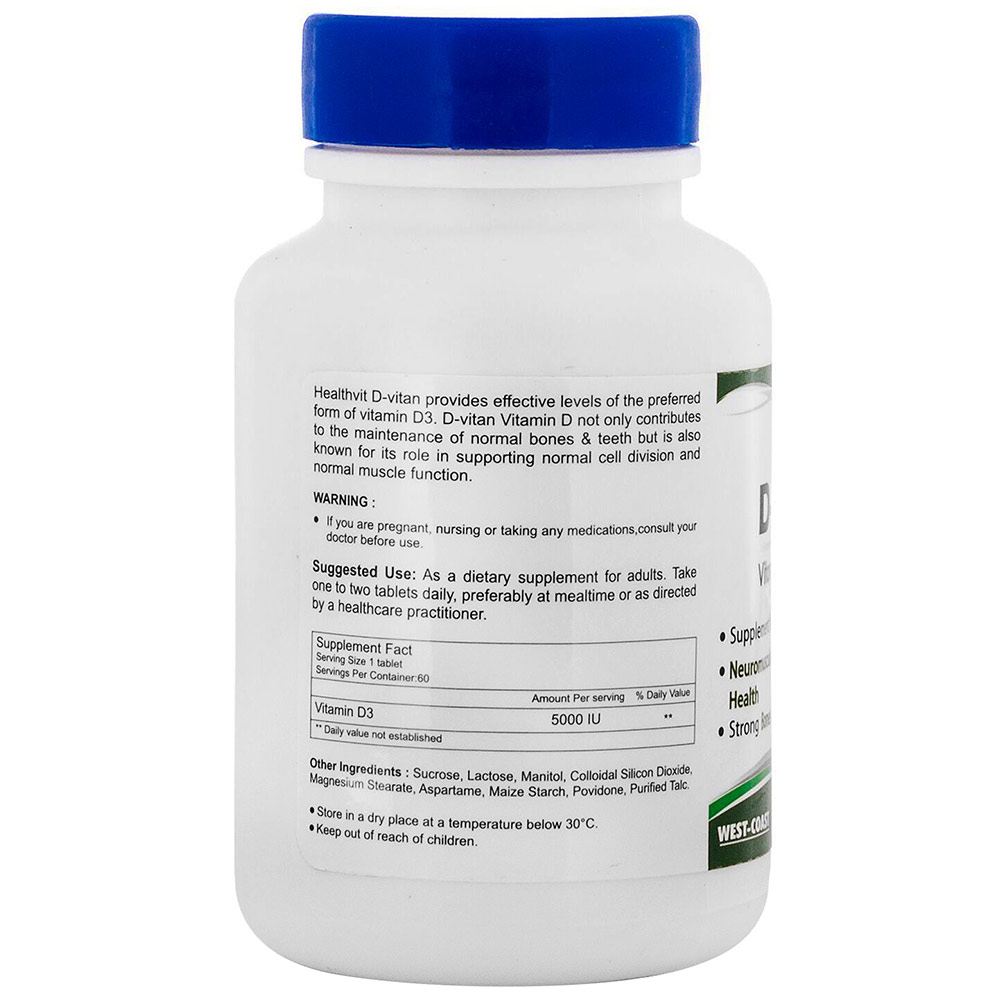 Vitamin D3 (5000 IU) at Best Price in India