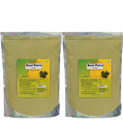 Herbal Hills Bael Patra Powder Pack of 2,  1 kg 