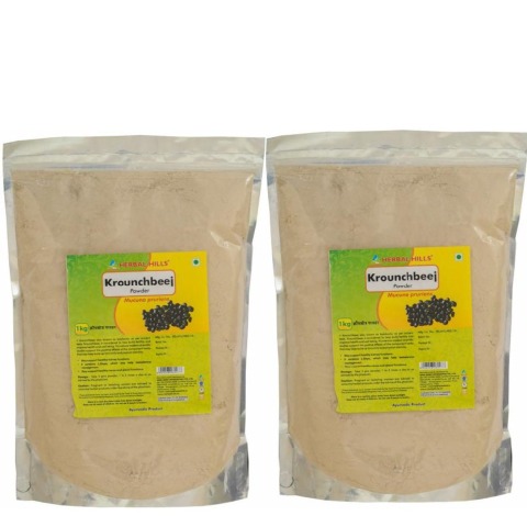 Herbal Hills Krounchbeej Powder Pack of 2,  1 kg 