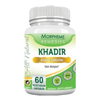 Morpheme Remedies Khadir (500 mg), 60 veggie capsule(s)