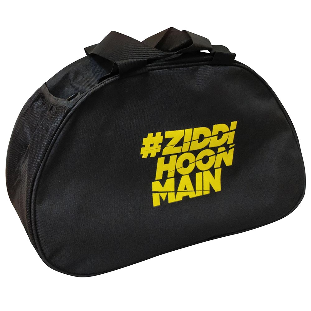 MuscleBlaze Gym Bag (Ziddi Hoon Main), Black at Best Price in India