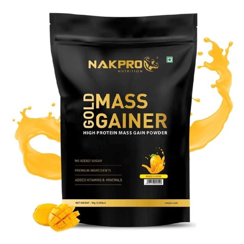 1 - Nakpro Gold Mass Gainer,  2.2 lb  Mango 