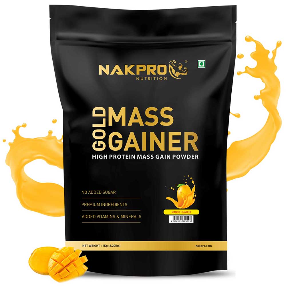 1 - Nakpro Gold Mass Gainer,  2.2 lb  Mango 