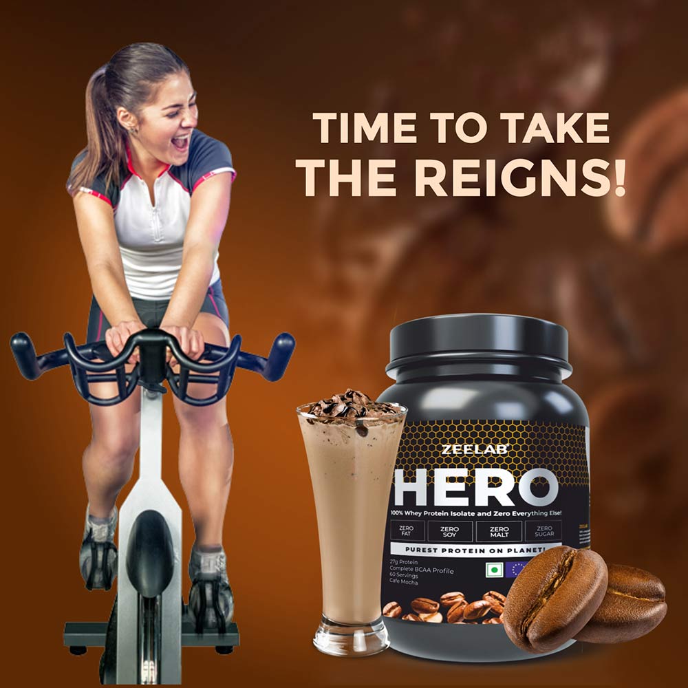 3 - Zeelab HERO 100% Whey Protein Isolate,  3.99 lb  Cafe Mocha 