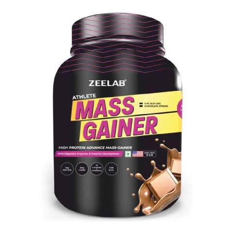 Zeelab Athlete Mass Gainer, 6.61 lb Chocolate Xtreme