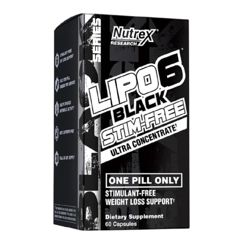 1 - Now Lipo6 Black Stim-Free,  60 capsules  Unflavoured 