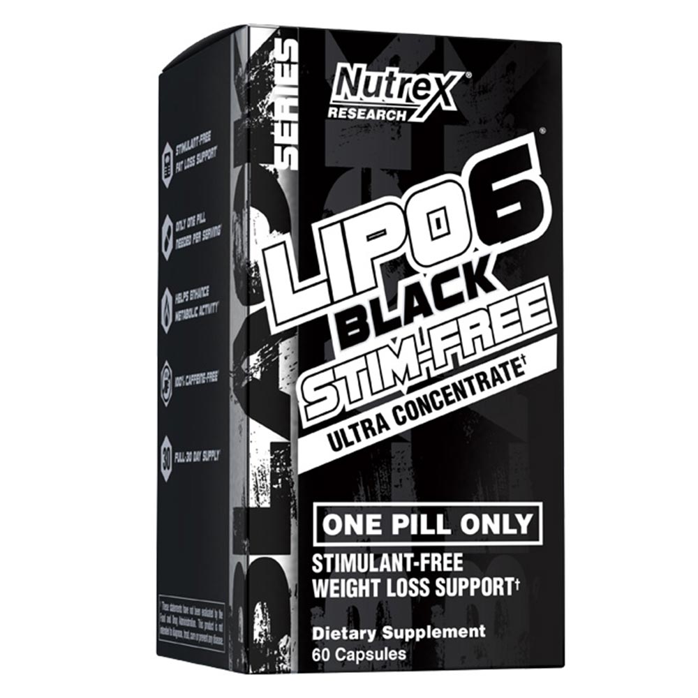 1 - Now Lipo6 Black Stim-Free,  60 capsules  Unflavoured 