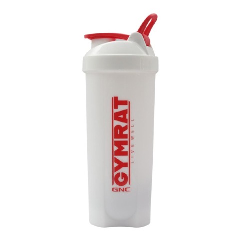1 - GNC Gymrat Shaker, White 750 ml