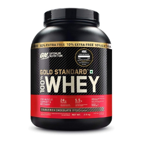 1 - ON (Optimum Nutrition) Gold Standard 100% Whey Protein Powder,  5.5 lb  Double Rich Chocolate 
