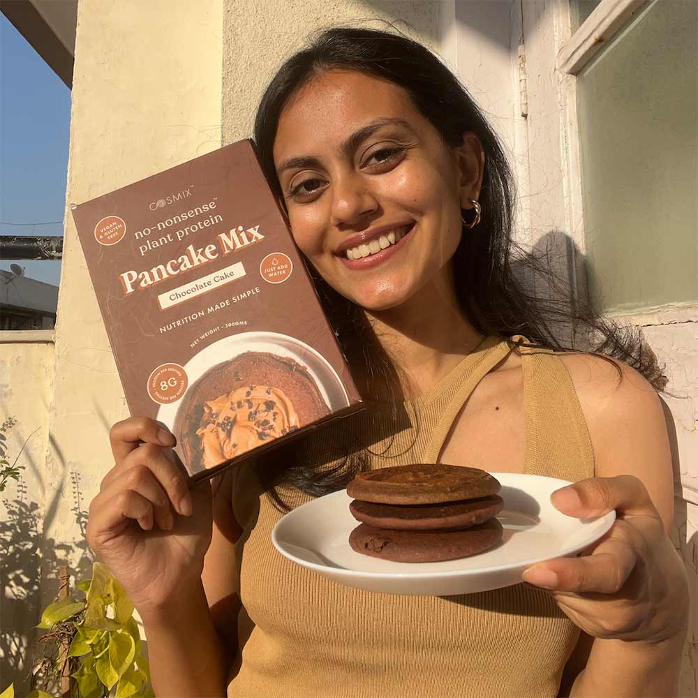 5 - Cosmix No Nonsense Plant Protein Pancake Mix,  Chocolate Cake  200 g 