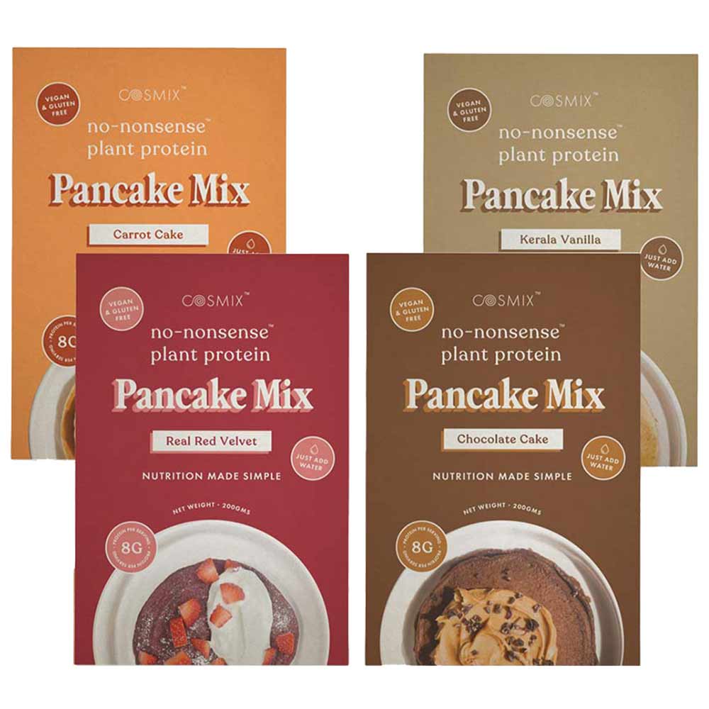 Cosmix No Nonsense Plant Protein Pancake Mix, Assorted 4 Piece(s)/Pack