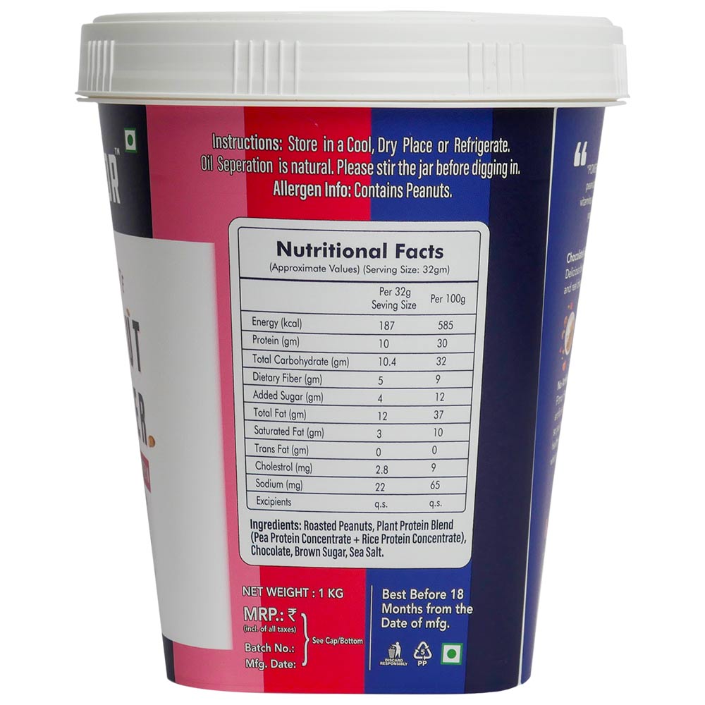 2 - Fitmor Chocolate Peanut Butter,  1 kg  Crispy 